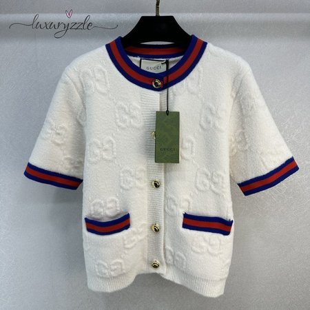 Gucci White knit Short Sleeve