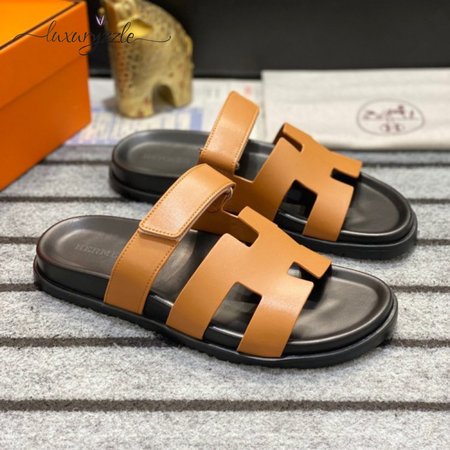 Hermes Chypre Leather Sandals