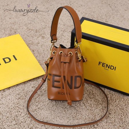 Fendi Mon Tresor Brown Leather Mini-Bag 8BS010AC9LF0QVK
